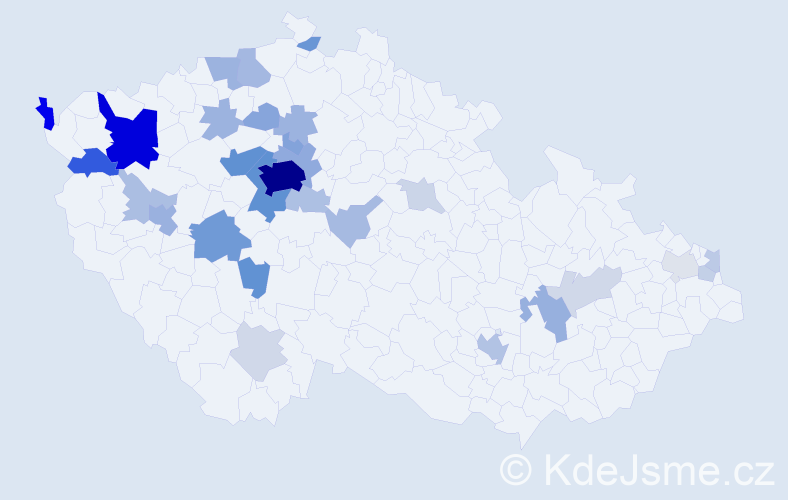 Jméno: 'Daniil', počet výskytů 145 v celé ČR