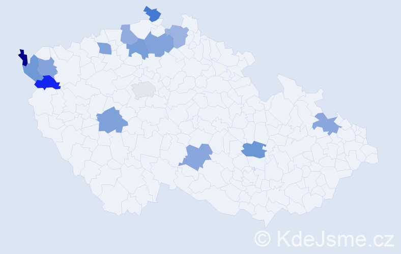 Jméno: 'Luise', počet výskytů 15 v celé ČR