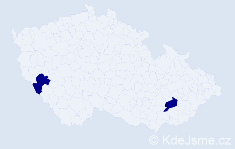 Jméno: 'Smaranda', počet výskytů 2 v celé ČR