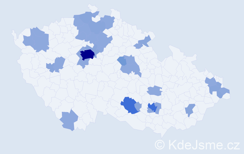 Jméno: 'Riana', počet výskytů 61 v celé ČR