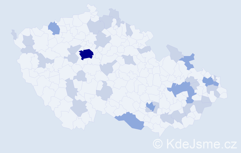 Jméno: 'Livie', počet výskytů 63 v celé ČR