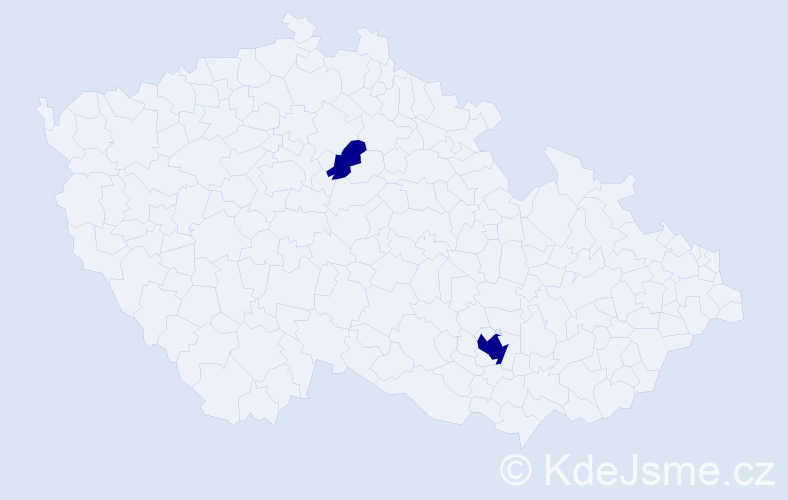 Jméno: 'Jana Ivana', počet výskytů 2 v celé ČR