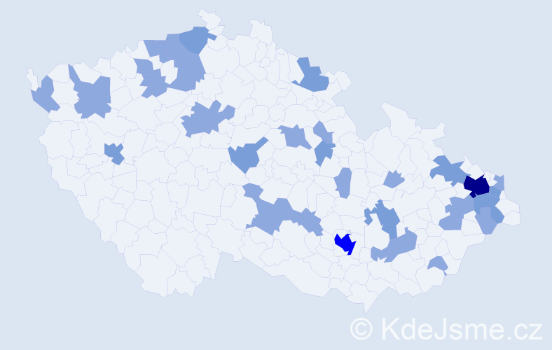 Jméno: 'Ketrin', počet výskytů 56 v celé ČR