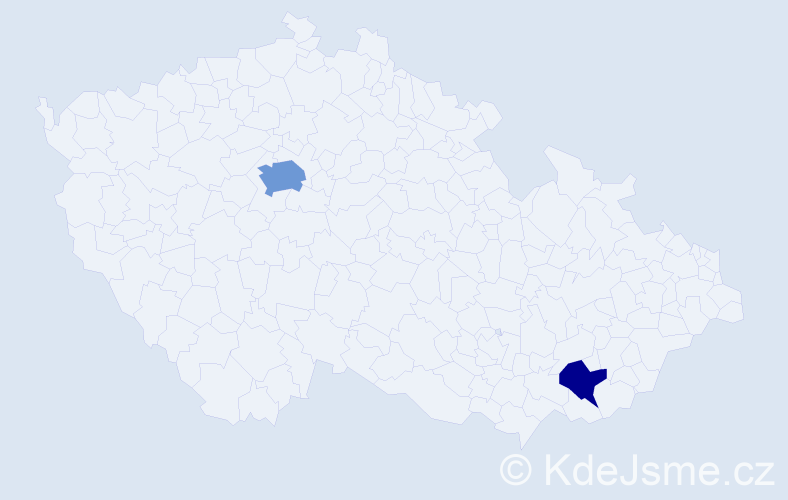 Jméno: 'Iya', počet výskytů 4 v celé ČR