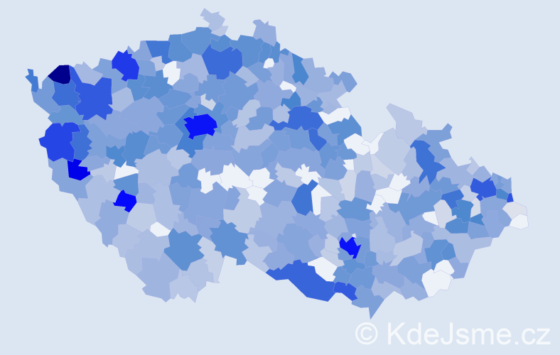 Jméno: 'Valentina', počet výskytů 1275 v celé ČR