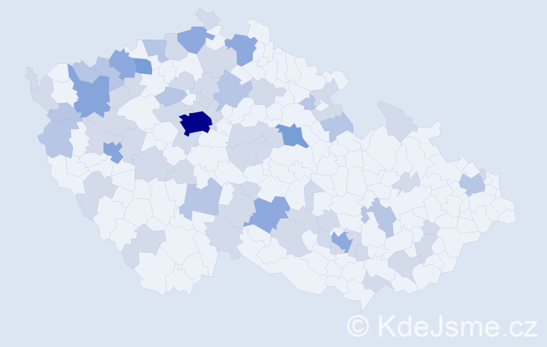 Jméno: 'Olena', počet výskytů 118 v celé ČR