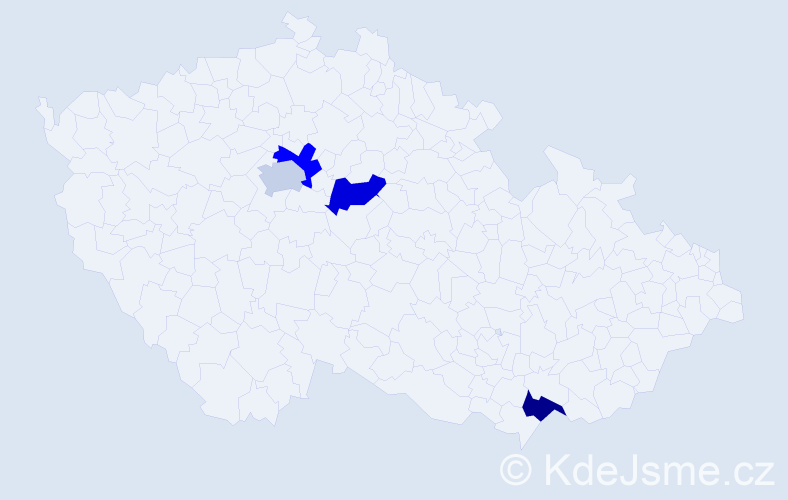 Jméno: 'Aferdita', počet výskytů 4 v celé ČR