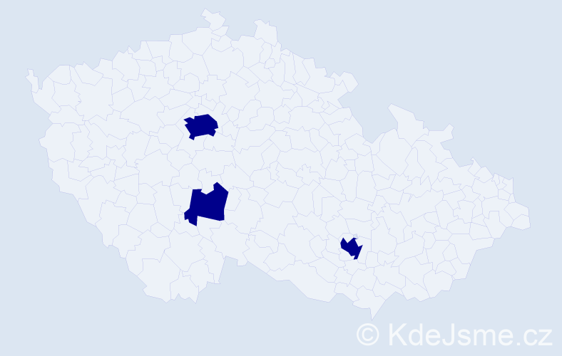 Jméno: 'Ljudmil', počet výskytů 3 v celé ČR