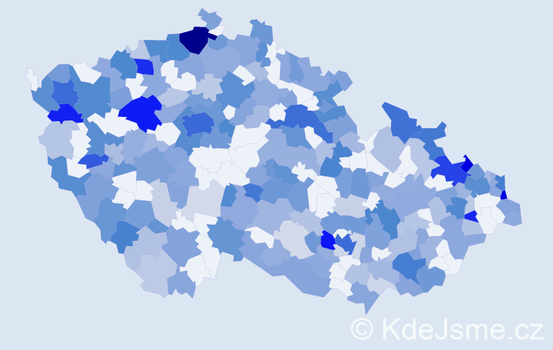 Jméno: 'Nelly', počet výskytů 580 v celé ČR