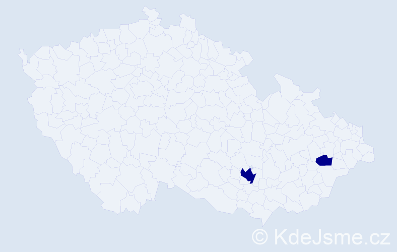 Jméno: 'Gianni Jan', počet výskytů 2 v celé ČR