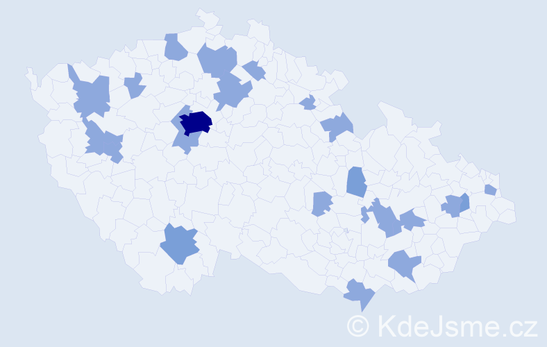 Jméno: 'Ludislava', počet výskytů 31 v celé ČR
