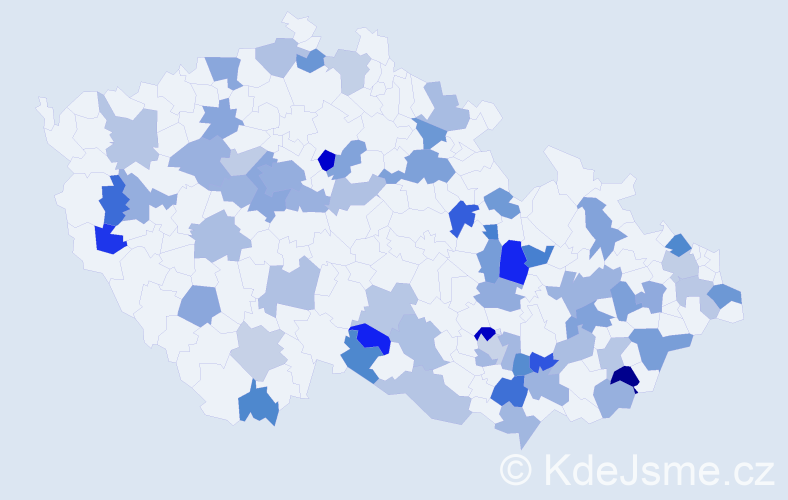 Jméno: 'Eliana', počet výskytů 89 v celé ČR