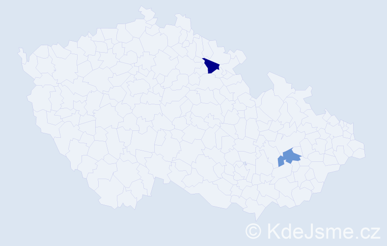 Jméno: 'Matyáš Maxim', počet výskytů 2 v celé ČR