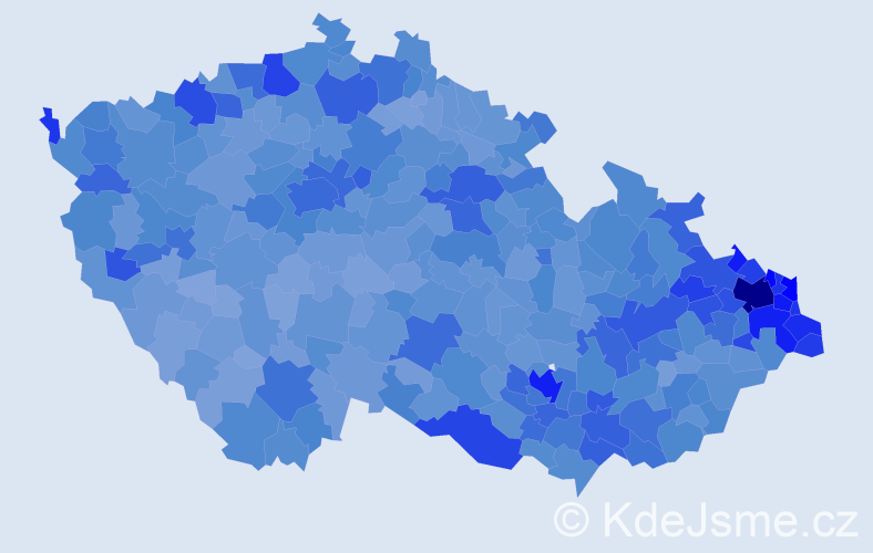 Jméno: 'Patrik', počet výskytů 30682 v celé ČR