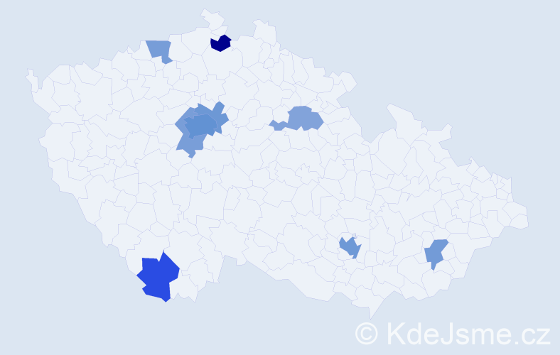 Jméno: 'Nermin', počet výskytů 20 v celé ČR