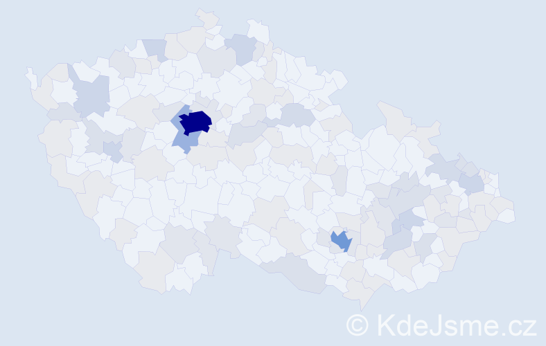 Jméno: 'Sophie', počet výskytů 263 v celé ČR