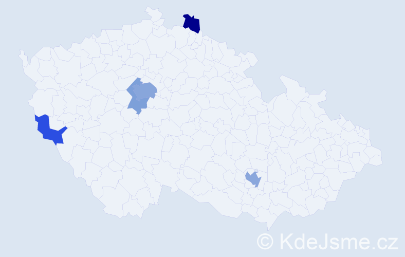 Jméno: 'Carl', počet výskytů 11 v celé ČR