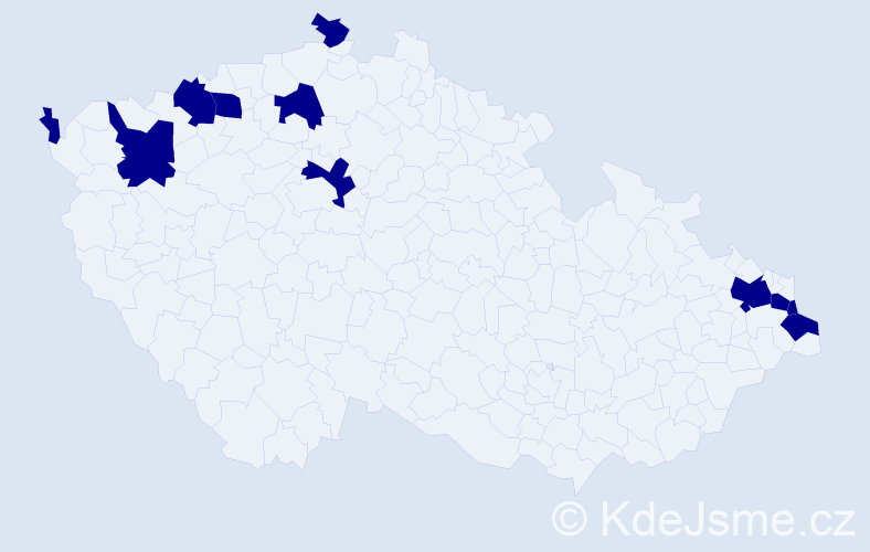Jméno: 'Ignac', počet výskytů 11 v celé ČR