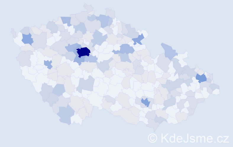 Jméno: 'Vendelín', počet výskytů 324 v celé ČR