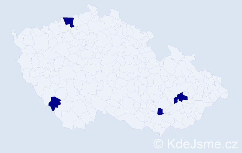Jméno: 'Josef Michael', počet výskytů 4 v celé ČR