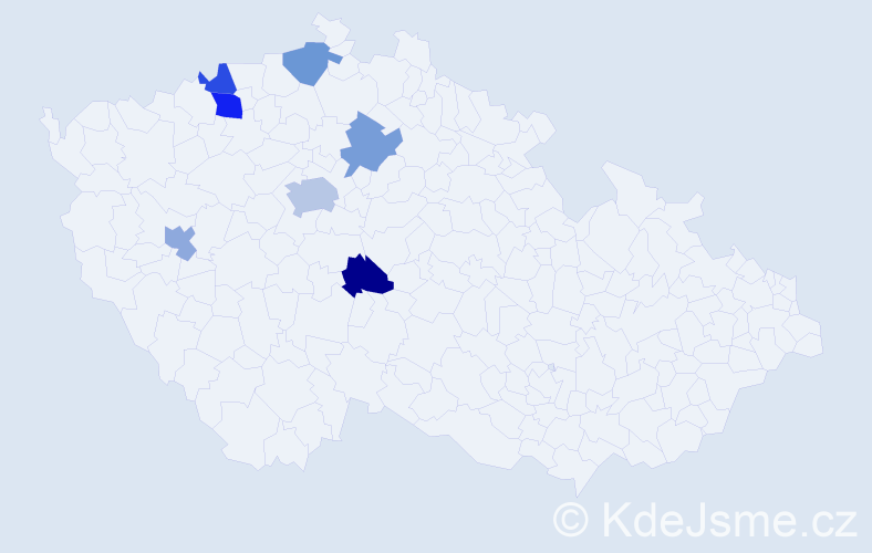 Jméno: 'Quynh Mai', počet výskytů 10 v celé ČR