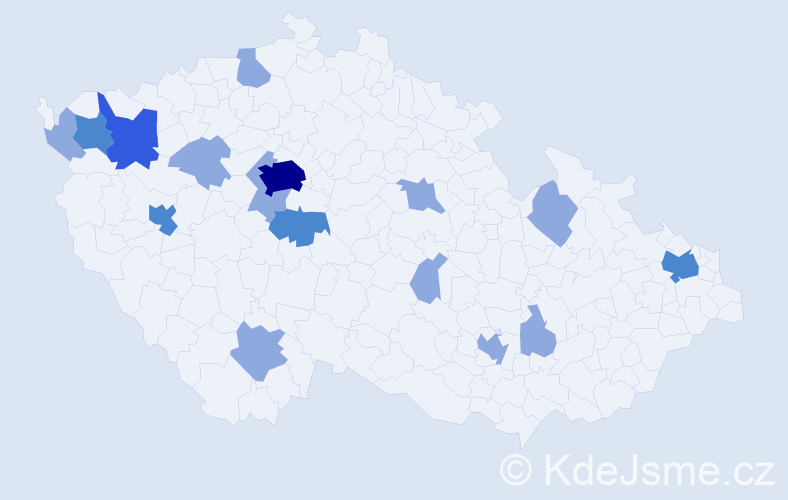 Jméno: 'Jelizaveta', počet výskytů 26 v celé ČR
