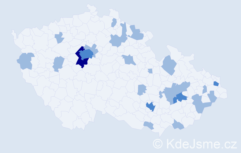 Jméno: 'Jamie', počet výskytů 33 v celé ČR