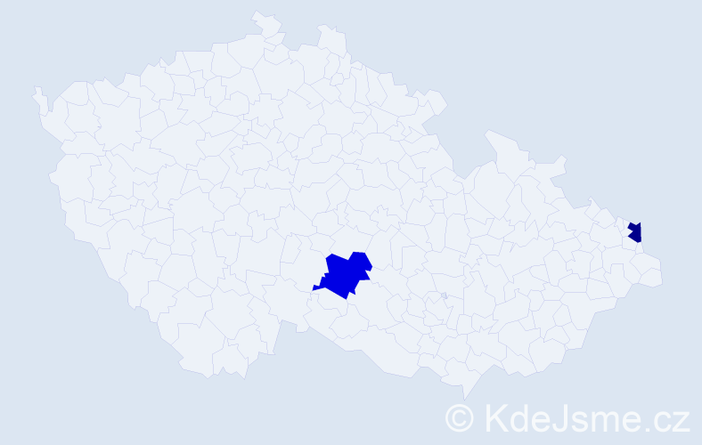 Jméno: 'Robert Jacek', počet výskytů 2 v celé ČR