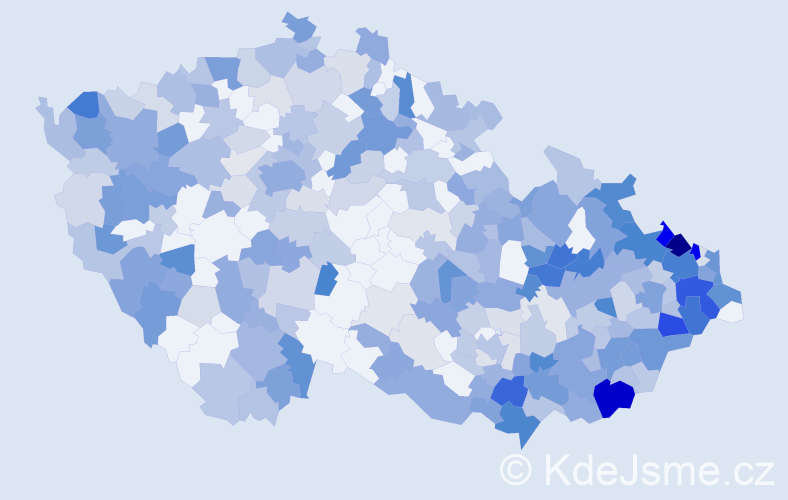 Jméno: 'Cecilie', počet výskytů 652 v celé ČR