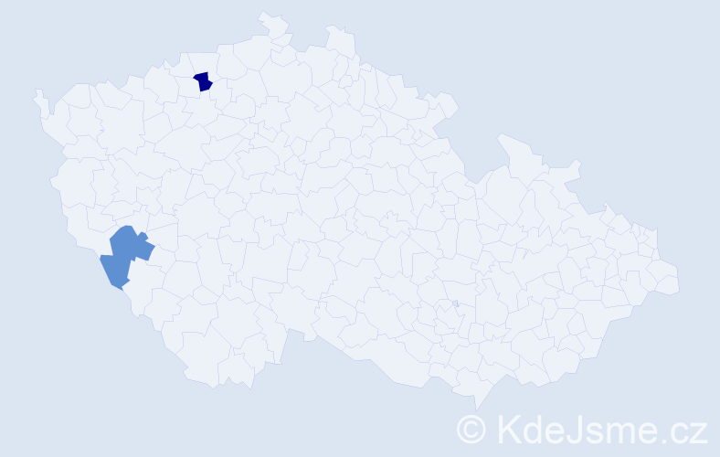 Jméno: 'Manfred Josef', počet výskytů 2 v celé ČR