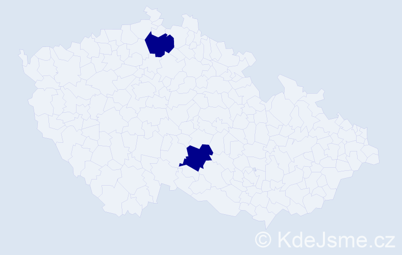 Jméno: 'Lenka Daniela', počet výskytů 2 v celé ČR