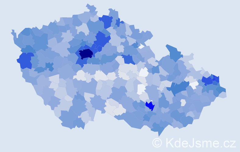 Jméno: 'Katarína', počet výskytů 3617 v celé ČR