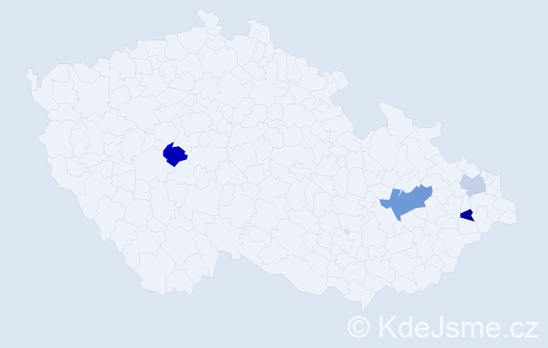 Jméno: 'Petr Filip', počet výskytů 5 v celé ČR