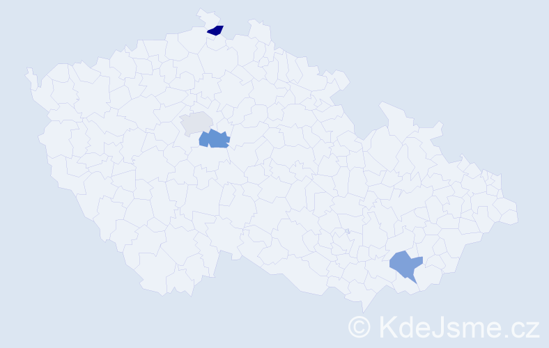 Jméno: 'Charlotte Marie', počet výskytů 4 v celé ČR