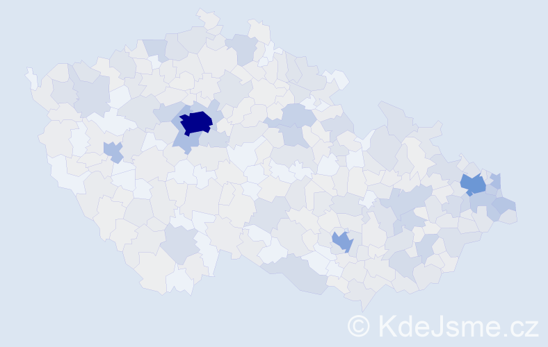 Jméno: 'Alan', počet výskytů 1235 v celé ČR