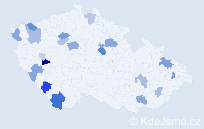 Jméno: 'Adalbert', počet výskytů 32 v celé ČR