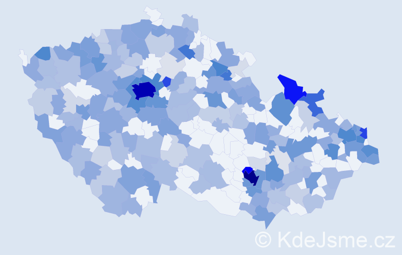 Jméno: 'Sofia', počet výskytů 691 v celé ČR