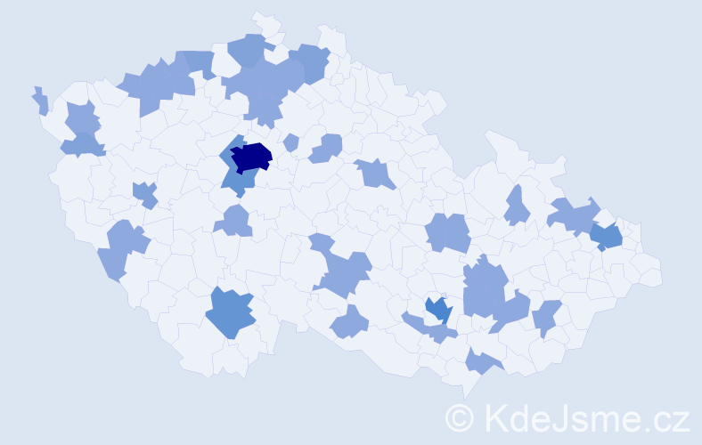 Jméno: 'Cindy', počet výskytů 60 v celé ČR