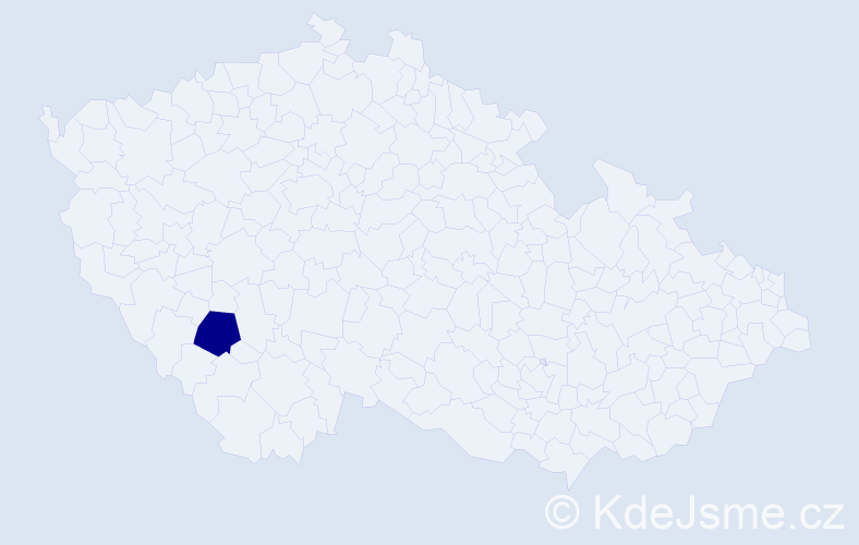 Jméno: 'Johann Theodor', počet výskytů 1 v celé ČR