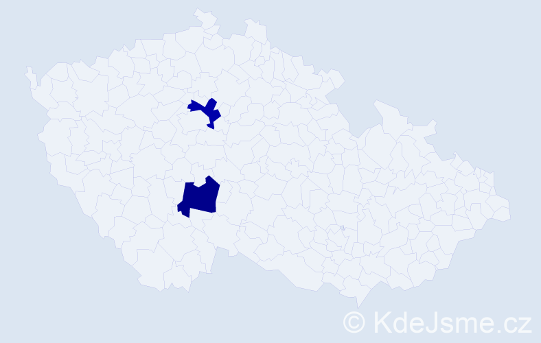 Jméno: 'Albert Josef', počet výskytů 2 v celé ČR