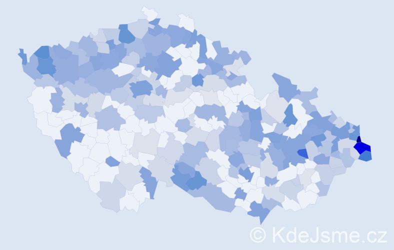 Jméno: 'Adela', počet výskytů 444 v celé ČR