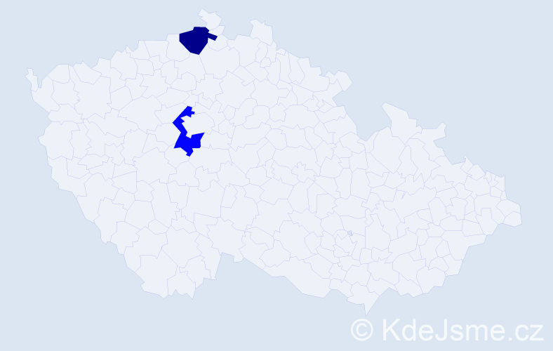 Jméno: 'Sieghild', počet výskytů 2 v celé ČR