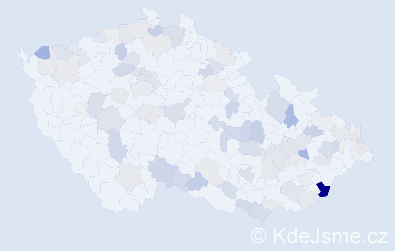 Jméno: 'Jarolím', počet výskytů 143 v celé ČR