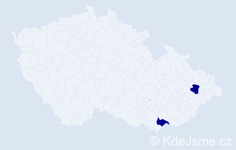 Jméno: 'Staňa', počet výskytů 2 v celé ČR