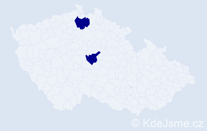 Jméno: 'Urangua', počet výskytů 2 v celé ČR
