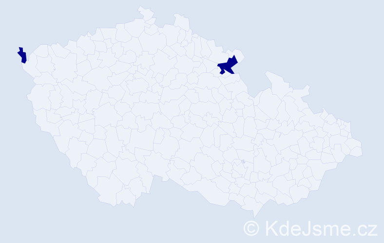 Jméno: 'Bold-Erdene', počet výskytů 2 v celé ČR
