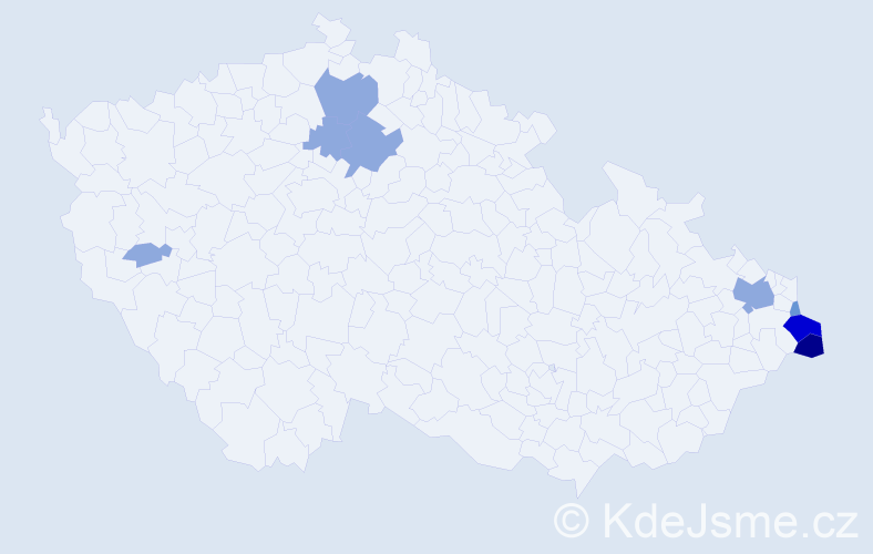 Jméno: 'Grzegorz', počet výskytů 23 v celé ČR