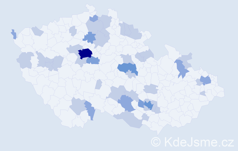 Jméno: 'Soběslav', počet výskytů 72 v celé ČR