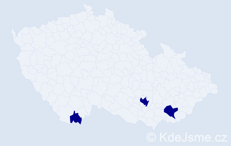 Jméno: 'Eleanora', počet výskytů 3 v celé ČR