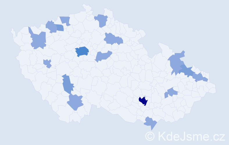 Jméno: 'Ornela', počet výskytů 31 v celé ČR